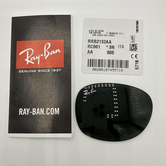 Ray-Ban Other - Ray Ban RB2132 Polarized Grey 001 Replacement RIGHT LENS ONLY 55mm *Has Chip*